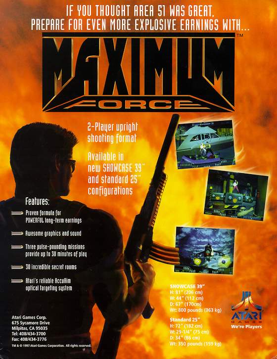 Maximum Force Flyer: 1 Front